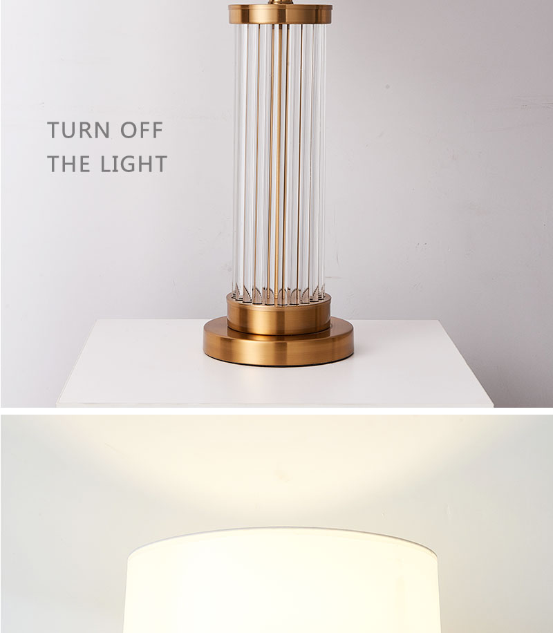 customize lamp Hotel desk lamp Home Decorative table lamp Transparent glass lighting for Bedroom living room