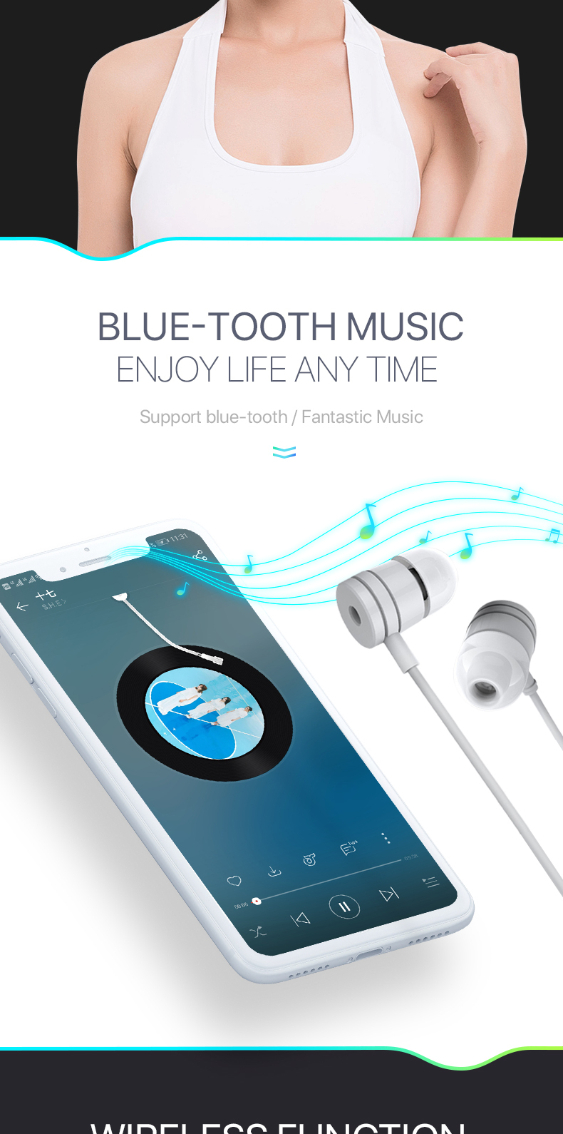 Jare 268-7 Wholesale Price Electric Electronic Mini Vibration Blue tooth For Anti Wrinkle Ion Heated Ball Eye Massager