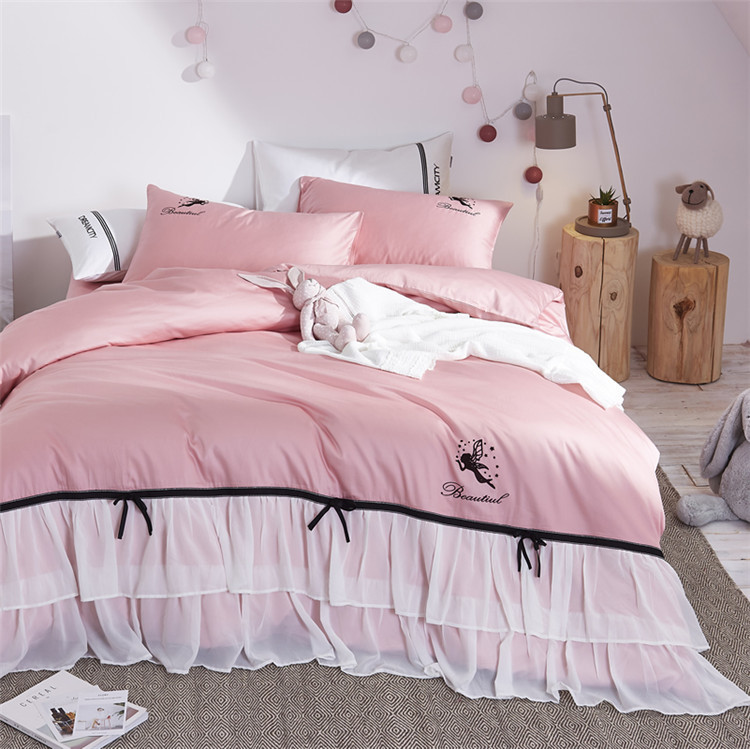 Teen child Embroidery Cartoon, 100% Cotton Transportation England Duvet Set, Kids Bedding Sets Twin Size 3Pcs for boy and girl