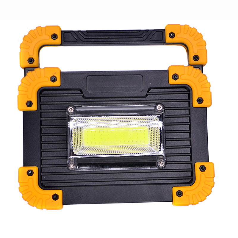 260lm便携式多功能可充电cob泛光灯18650或aa户外led电池工作灯