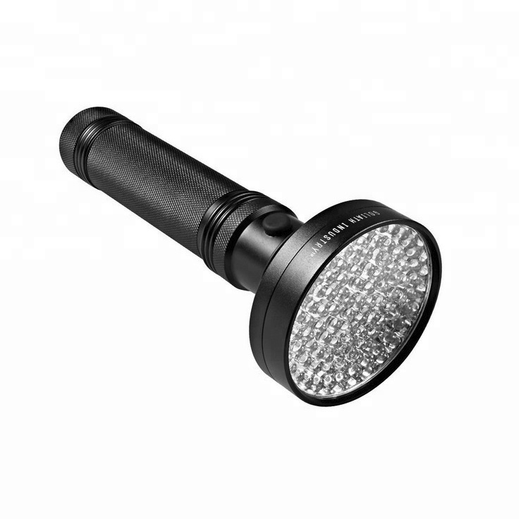 批发365-395nm紫色黑光宠物尿液检测仪100 led紫外线手电筒