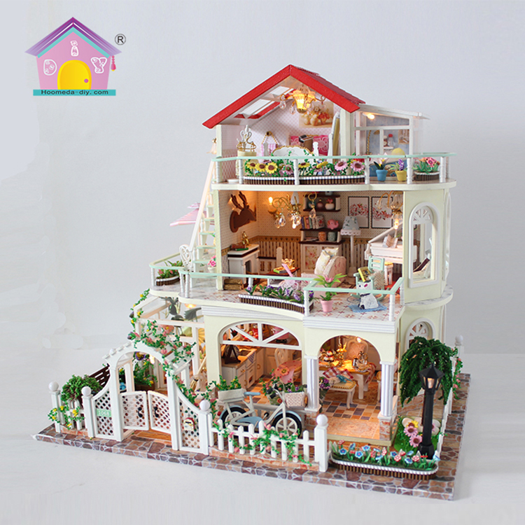 チェーン書店への供給新しいミニロフトドールハウスDiy