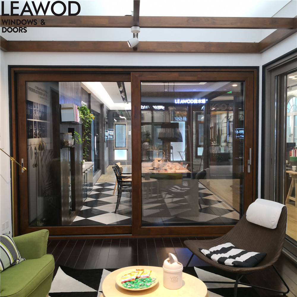 Aluminium Clad Wood Sliding Doors for Villa