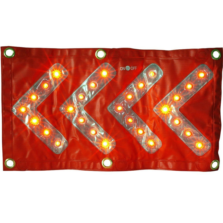 Electronic LED Light Arrow Flashing Traffic Road Safety Sign