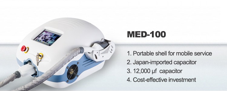 Med-100 portable German Lamp Portable shr IPL hair removal Device