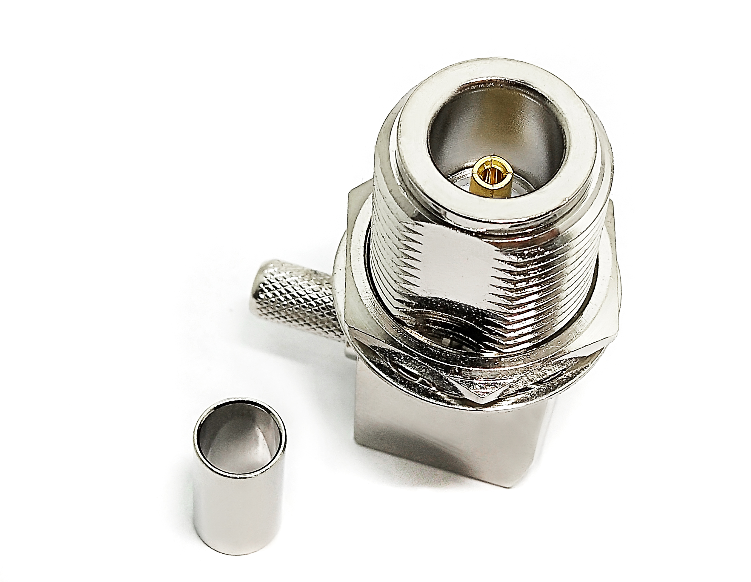 rf 同轴电缆连接器插头 qma-m 直角 qma 插头用于电缆 rg405