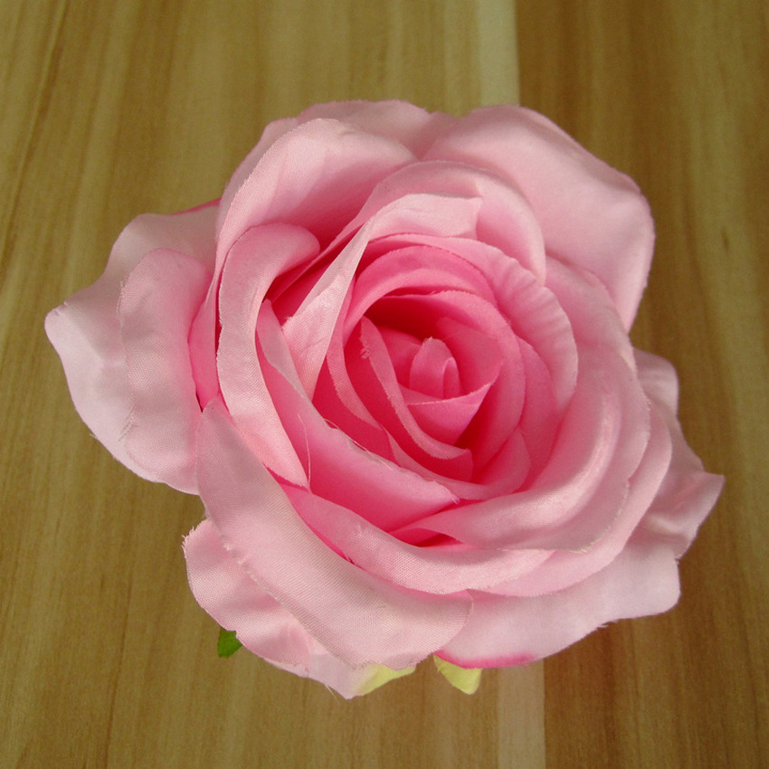 faactory price artificial colorful rose head for decoration