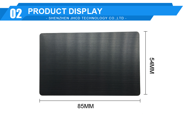 Custom Printing Blank Aluminum Business Metal Cards
