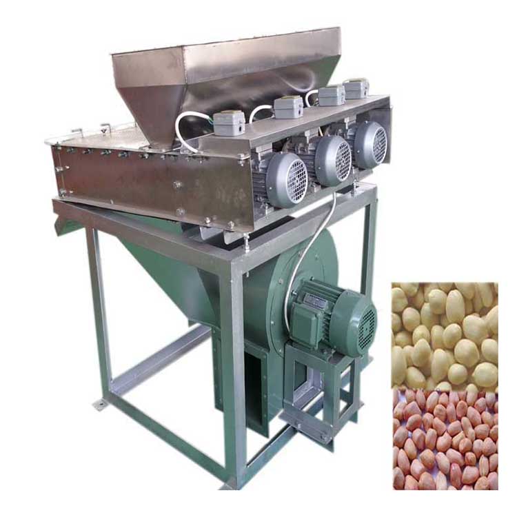 OC-GT-4 Hot Sell Small Stainless Steel Groundnut Roasted Dry Peanut Skin Peeler Peeling Machine