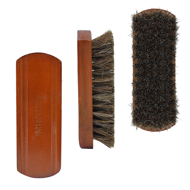 Vintage Boar Bristle Beard Mini Brush Handmade Mustache Pocket portable brush For Men Beard Care beard brush with wooden handle