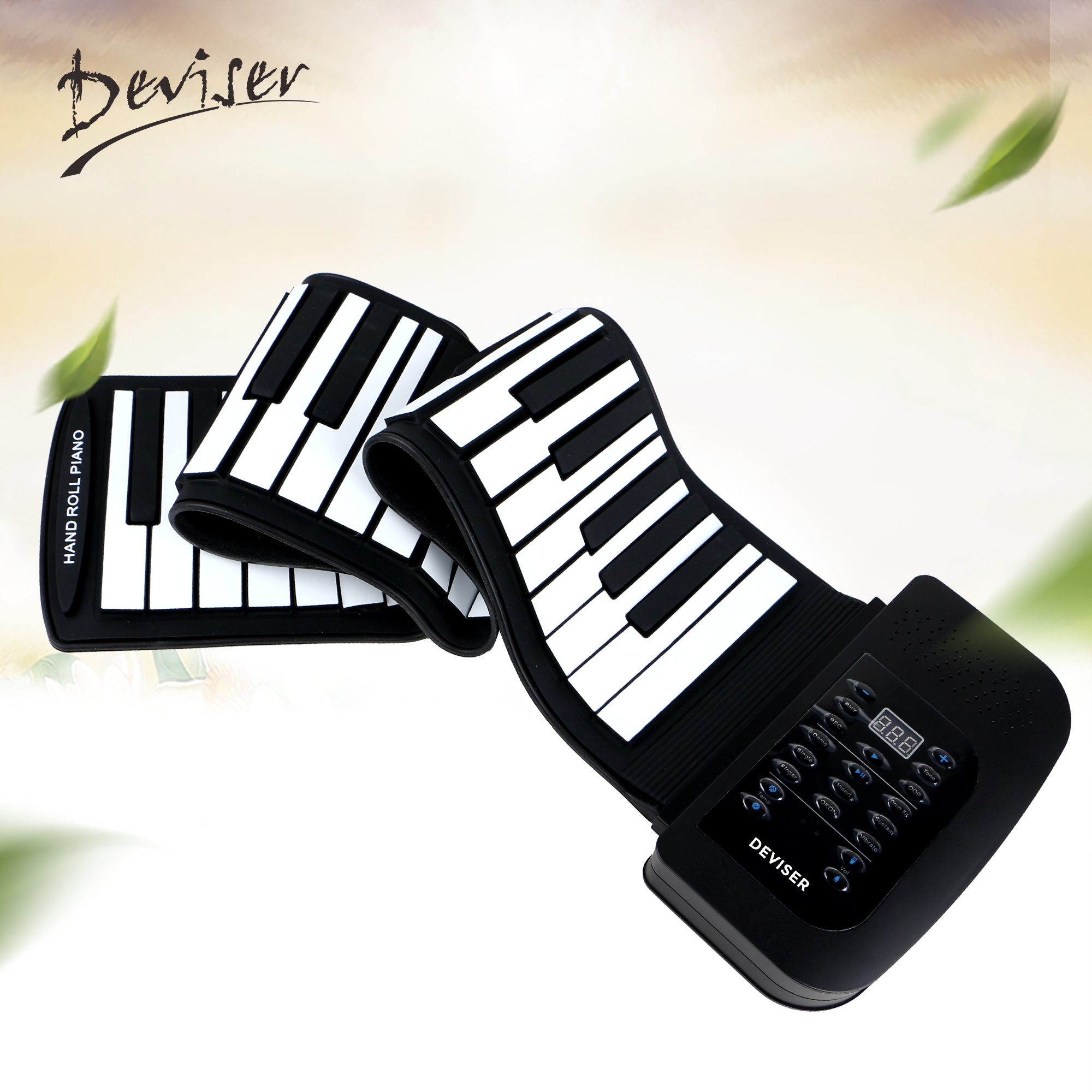 61keys Digital Folding Piano Keyboard Hand Roll Piano