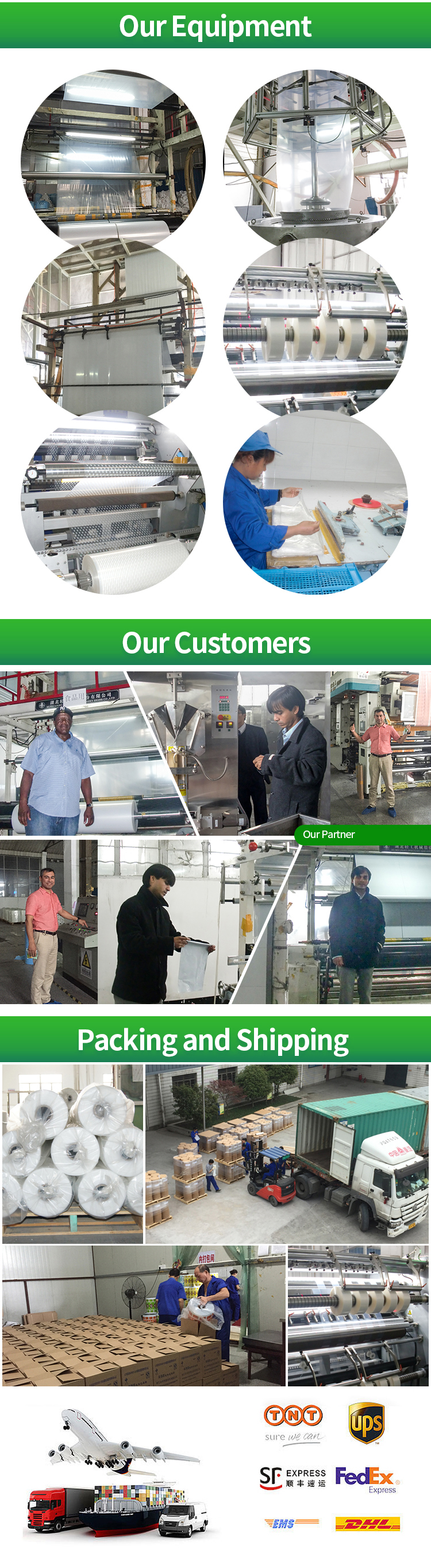 high quality and compepitive price plastic transparent  film used to make water bags