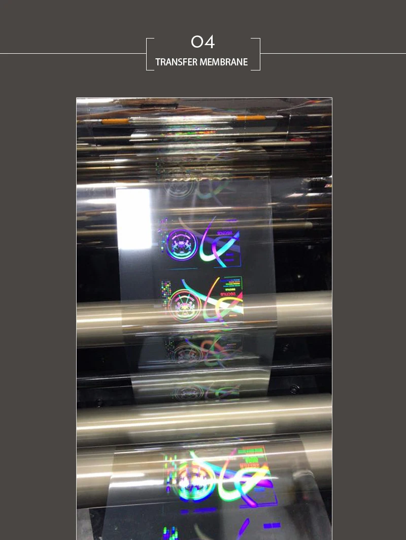 Hologram Overlay Sticker Film Transparent for PVC Cards PET Plastic GENUINE Adhesive Sticker Label Clear & Rainbow 1000 84*52mm
