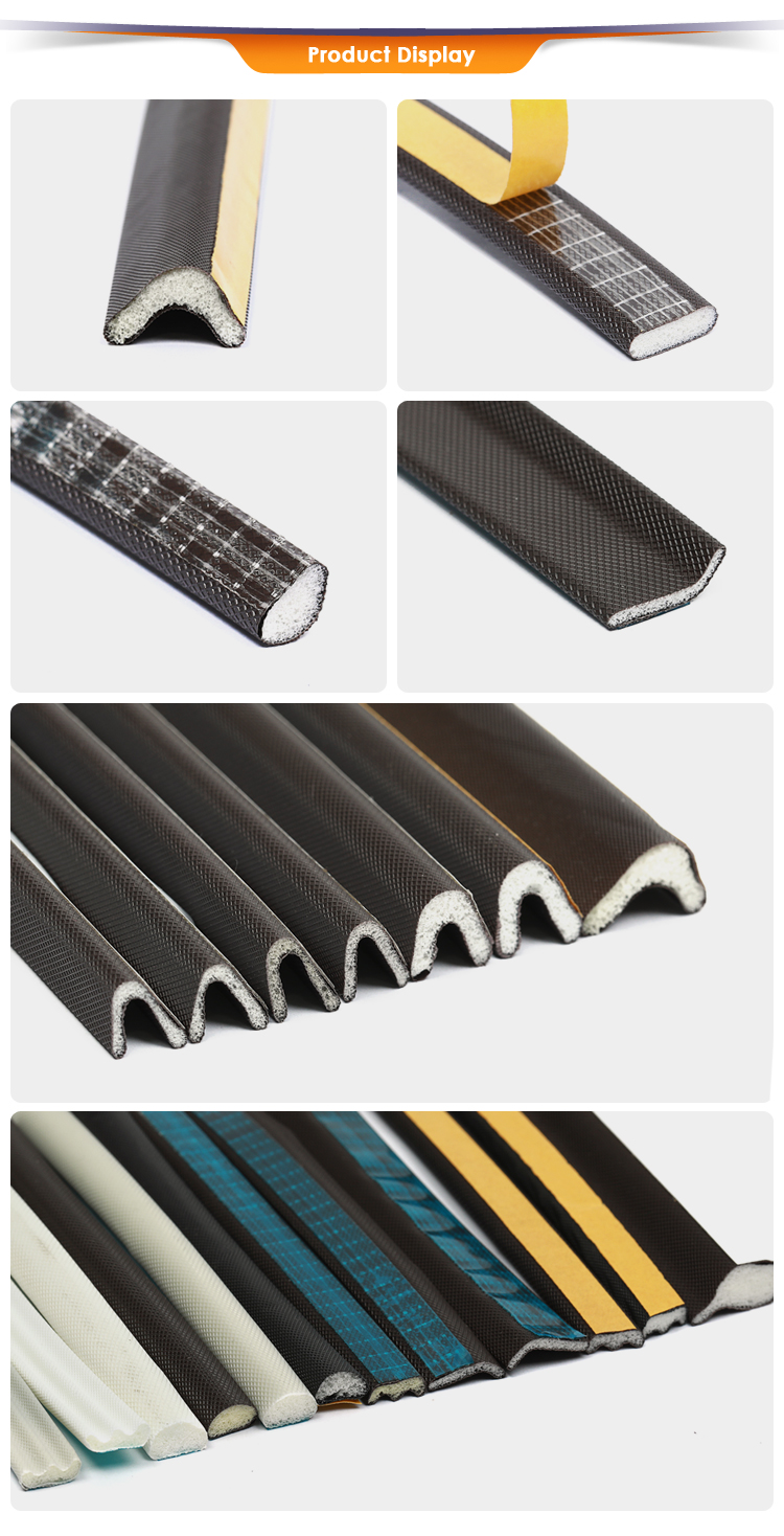 Set of sound insulation and sealing covered sealing strip for door