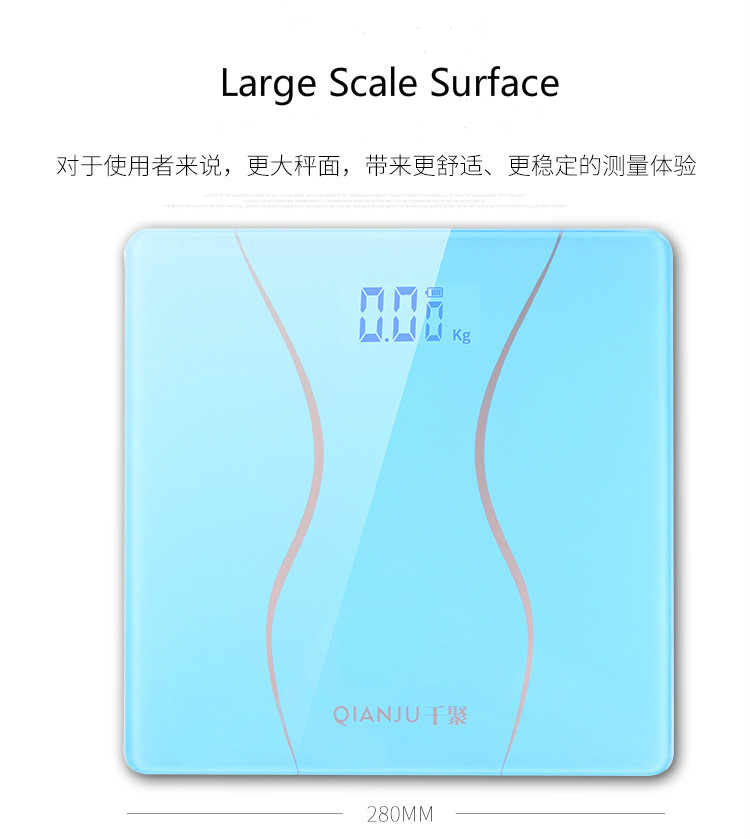 180kg 396Ib Household Healthy Digital Portable Weighing Fat Body Scale
