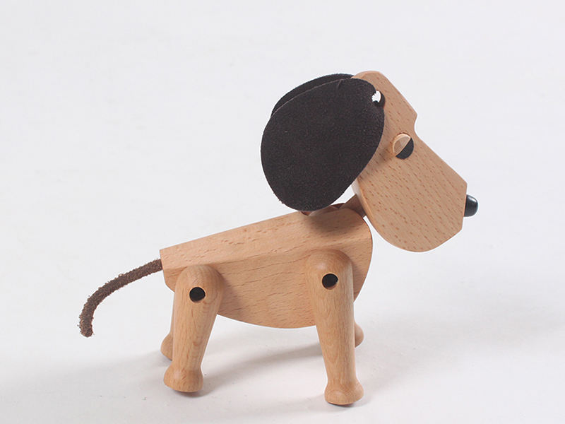 纳西达北欧风格奥斯卡木雕经典原始丹麦狗木偶家居装饰创意饰品礼品