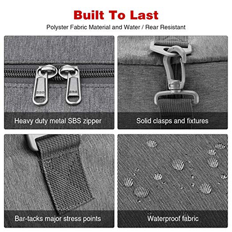 Borsone Premium Weekender pieghevole impermeabile da 65 litri con scomparto per scarpe