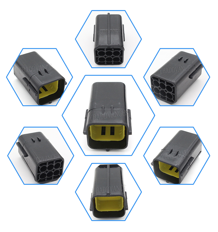 174264-2 AMP Econoseal .070 J Series MK11 6 Pin Male Connector