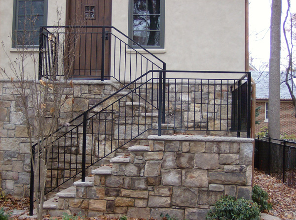畅销镀锌户外锻铁楼梯栏杆