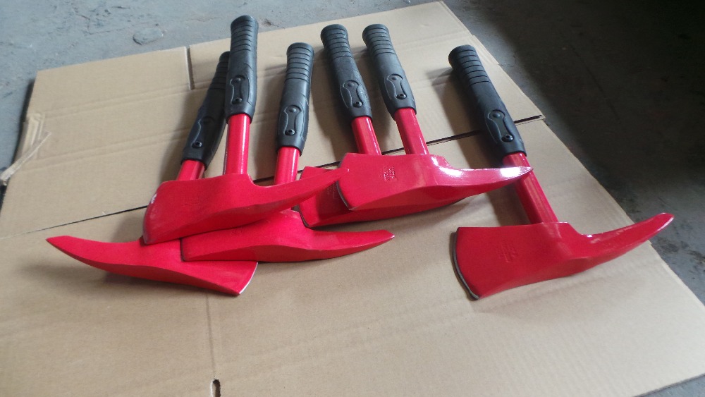 small fire axe 700g with steel tube handle