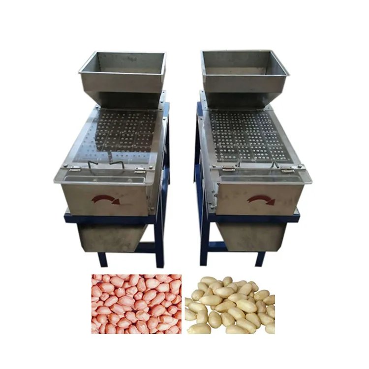 OC-GT-4 Hot Sell Small Stainless Steel Groundnut Roasted Dry Peanut Skin Peeler Peeling Machine