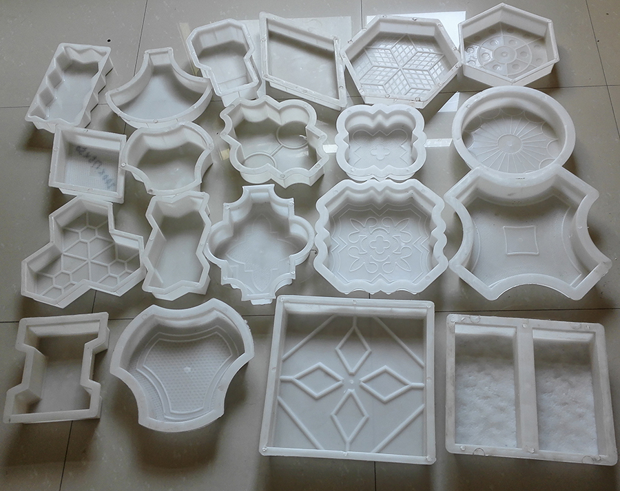星形设计橡胶水泥瓷砖模具连锁摊铺机模具