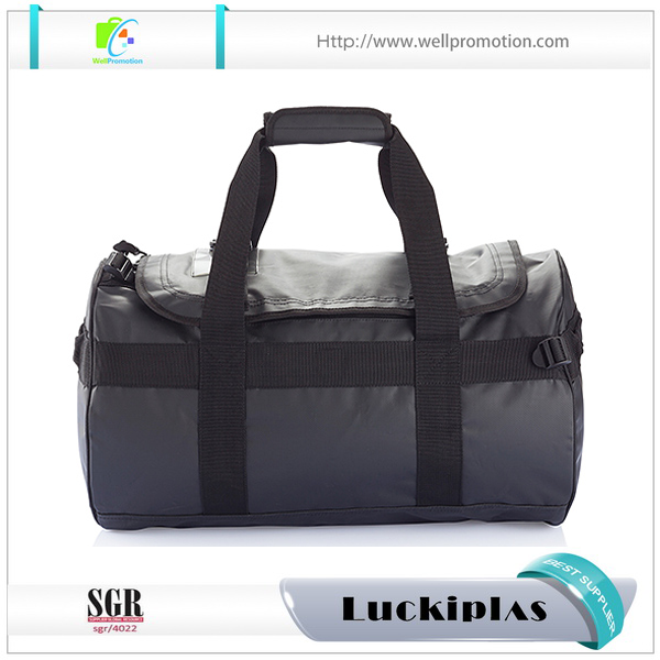 أحدث حقيبة من القماش الخشن على ظهره بشعار مخصص مع مقصورة سرية