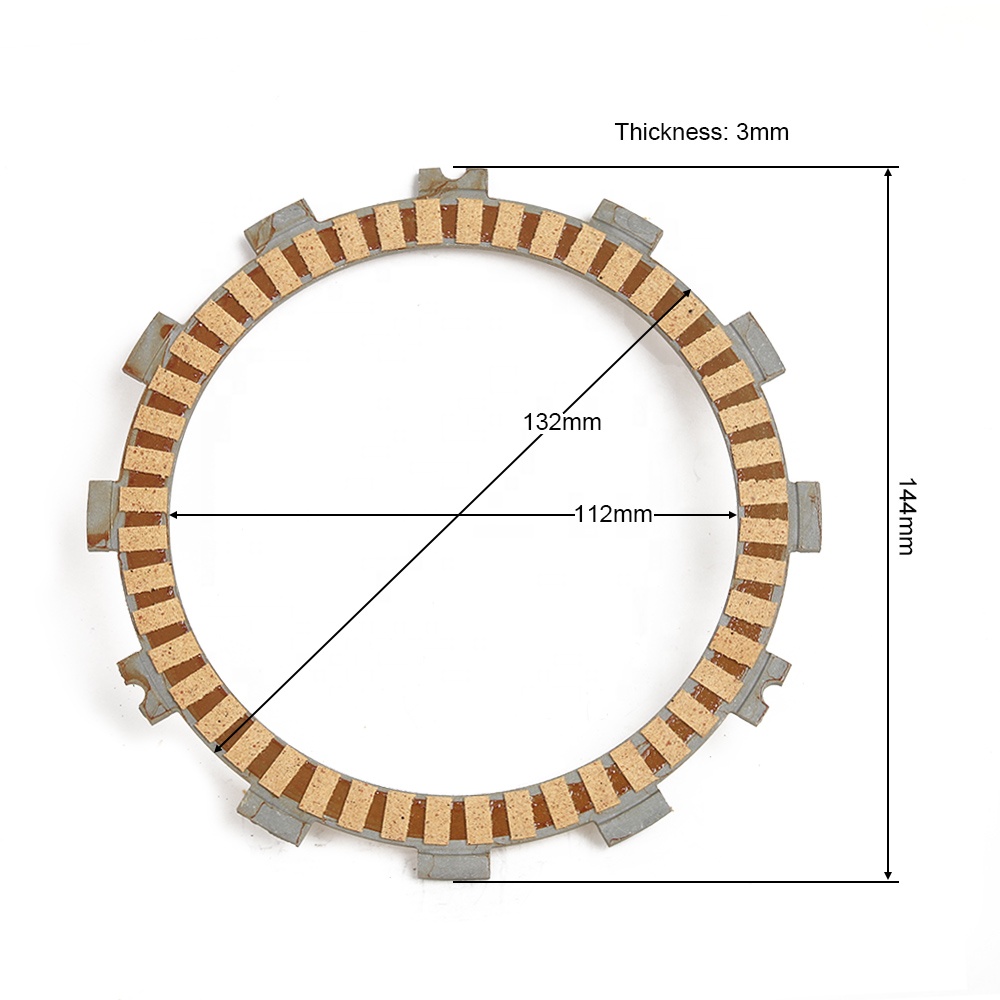 Caltric Clutch Friction Plate Compatible with Kawasaki Zx-6Rr
