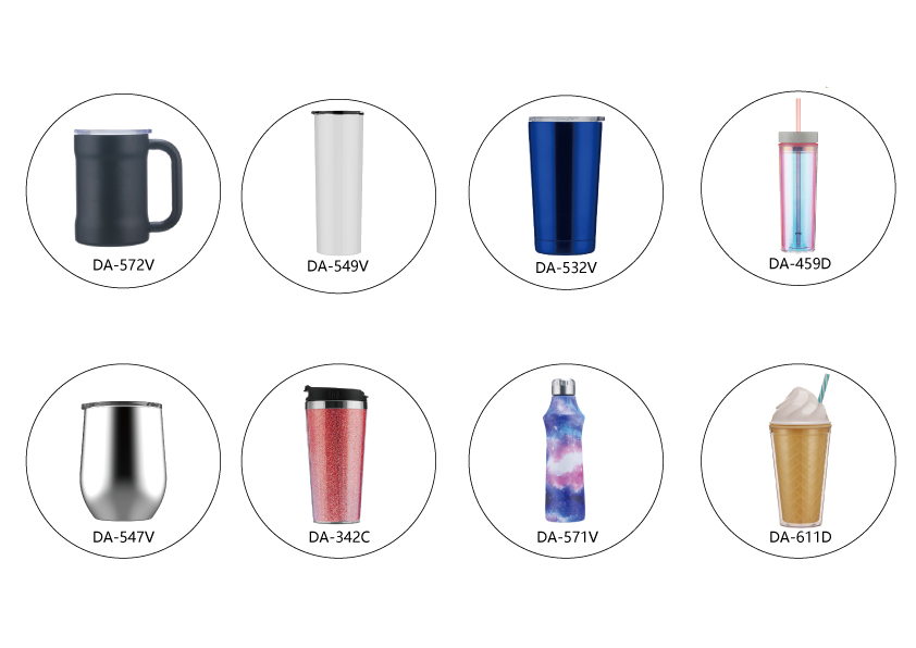 Custom logo 16oz Clear Reusable Cup Colored Double Wall Acrylic Plastic Tumblers with Lid and Straw