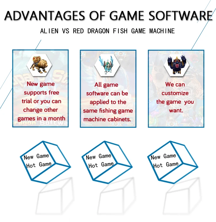 Trò chơi video Fish Hunter vận hành Máy trò chơi bắn cá Arcade Trò chơi bắn cá Aline Vs Red Dragon Fish Game Phần mềm