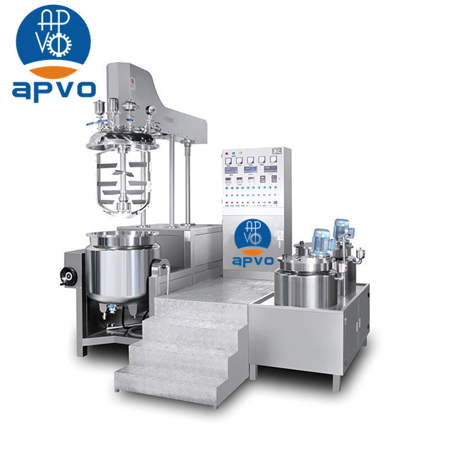 APVO small Lab vacuum homogenizer machine high viscosity cream vacuum emulsifying mixer tank