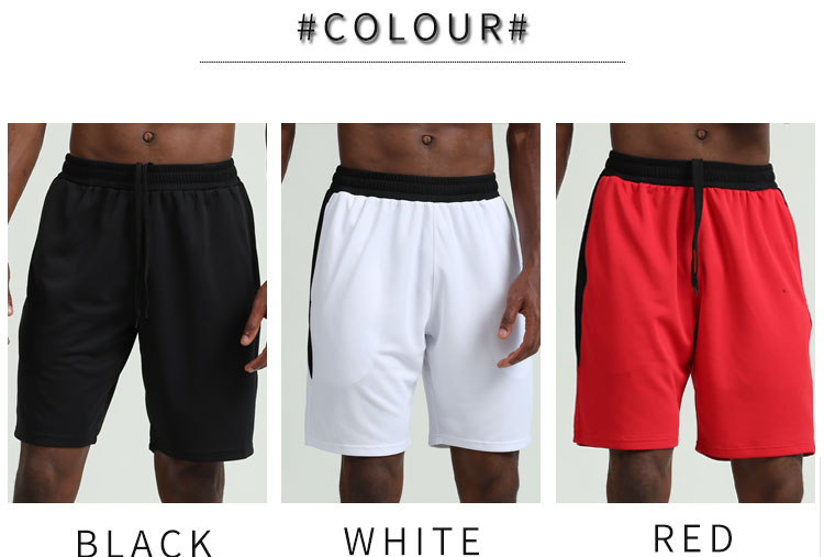 Custom polyester fabric outdoor running casual quick-drying basketball fitness men's shorts