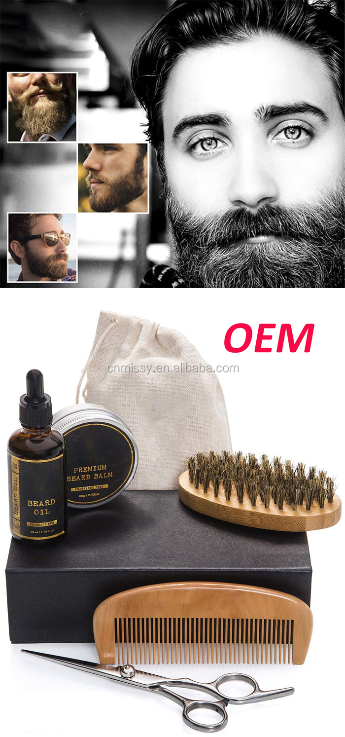 Isner Mile OEM/ODM Private Label Men Grooming Trimming Shaping Tool Set Beard Care Growth Kit
