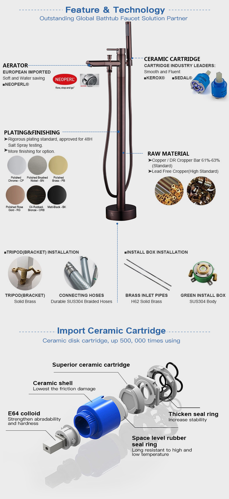 Cupc Faucet Bath And Shower Brass Bathtub Faucet And Mixer