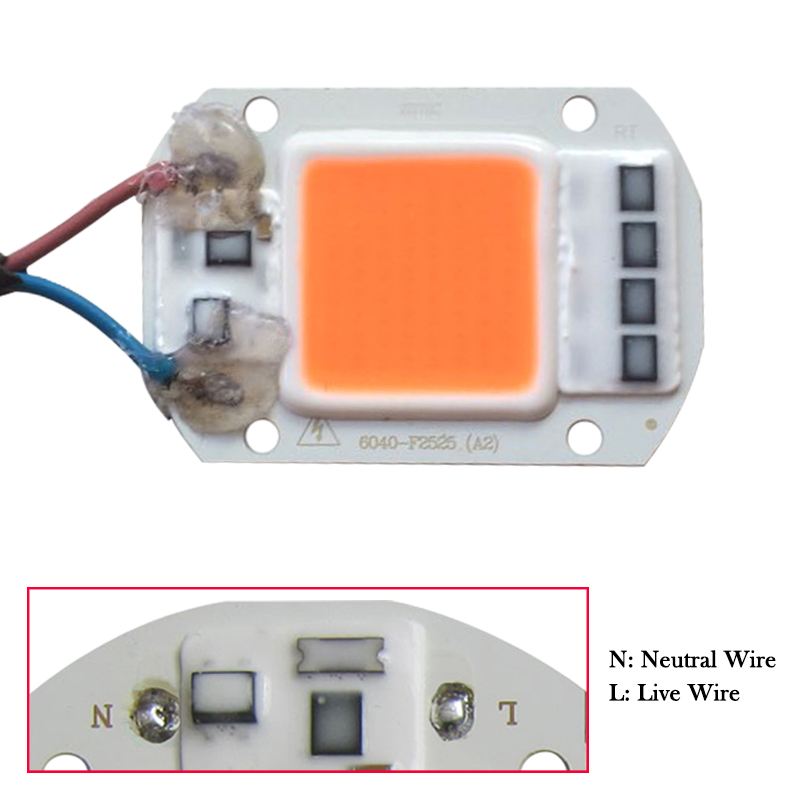 Chip di coltivazione a led per interni ad alta potenza 20W 30W 50W per l'illuminazione della crescita delle piante
