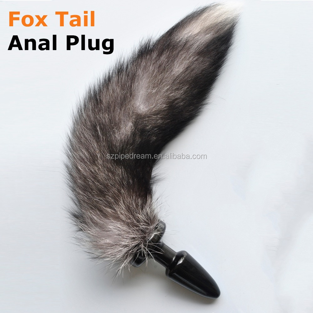 美丽的狐狸尾巴全硅胶肛门插头为妇女 - buy fox tail anal plug,anal