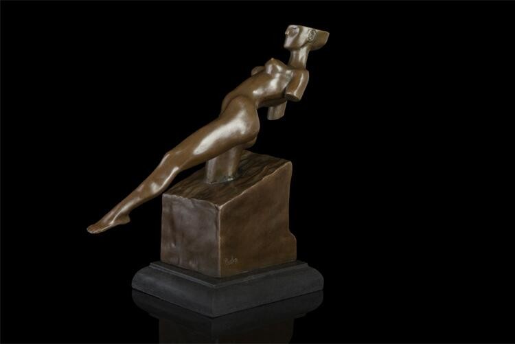 青铜雕塑抽象裸体女人跳舞雕塑出售