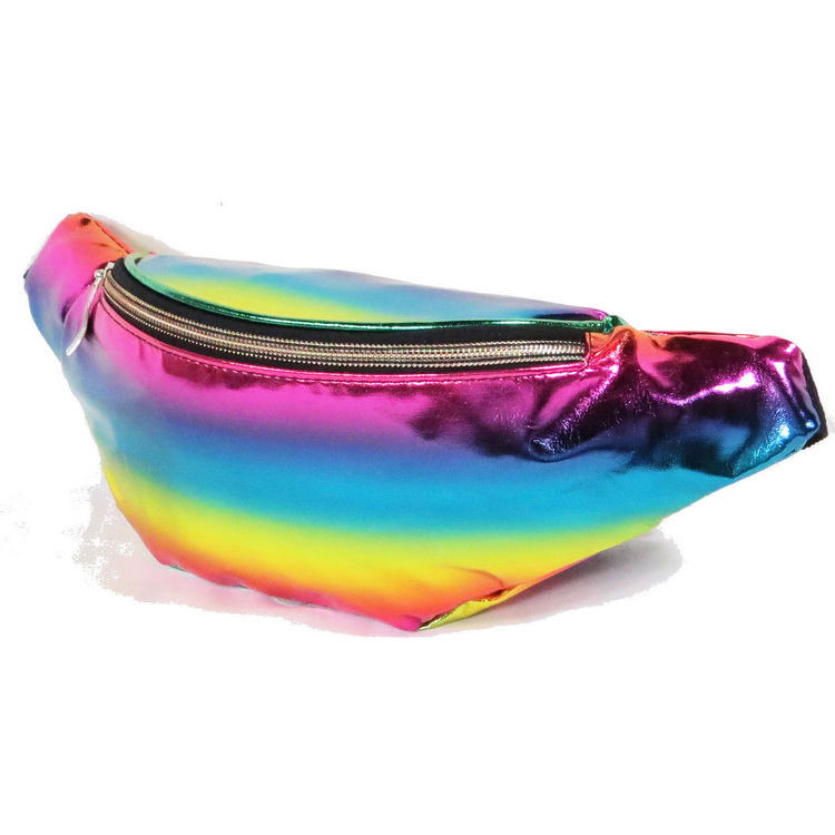 Marsupio olografico moda marsupio bellissime marsupi laser in pelle PU impermeabile personalizzati per gli sport escursionistici