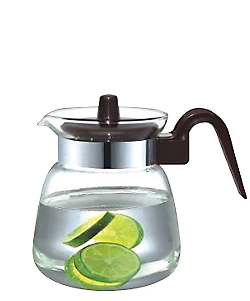 Haonai 700ml pot glass water pot glass water pot with plastic handle for home usage