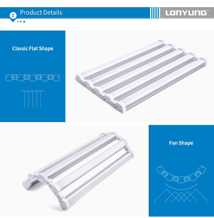 2018 special design 2ft 4ft  led deformation lamp multiple Shape low bay light fixture