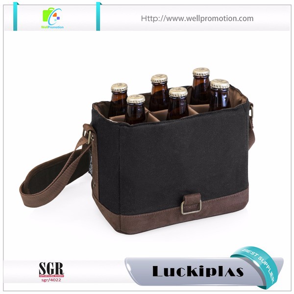 Commercio all'ingrosso del sacchetto del dispositivo di raffreddamento della caramella della birra del dispositivo di raffreddamento del vino della borsa del ghiaccio di logo su ordinazione