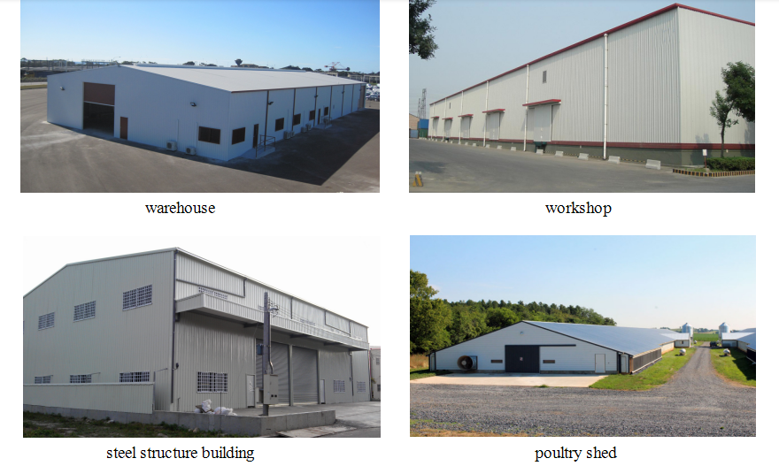 New design steel structure factory/warehouse