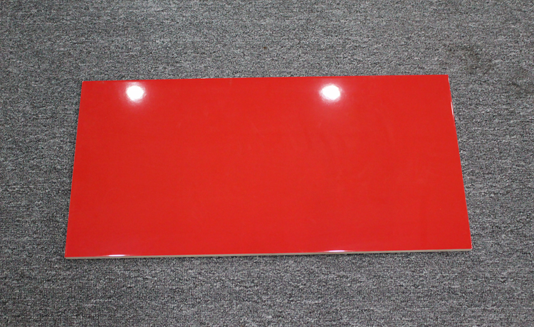 300x600纯红色高光泽抛光瓷砖儿童浴室全釉矩形 - buy red ceramic