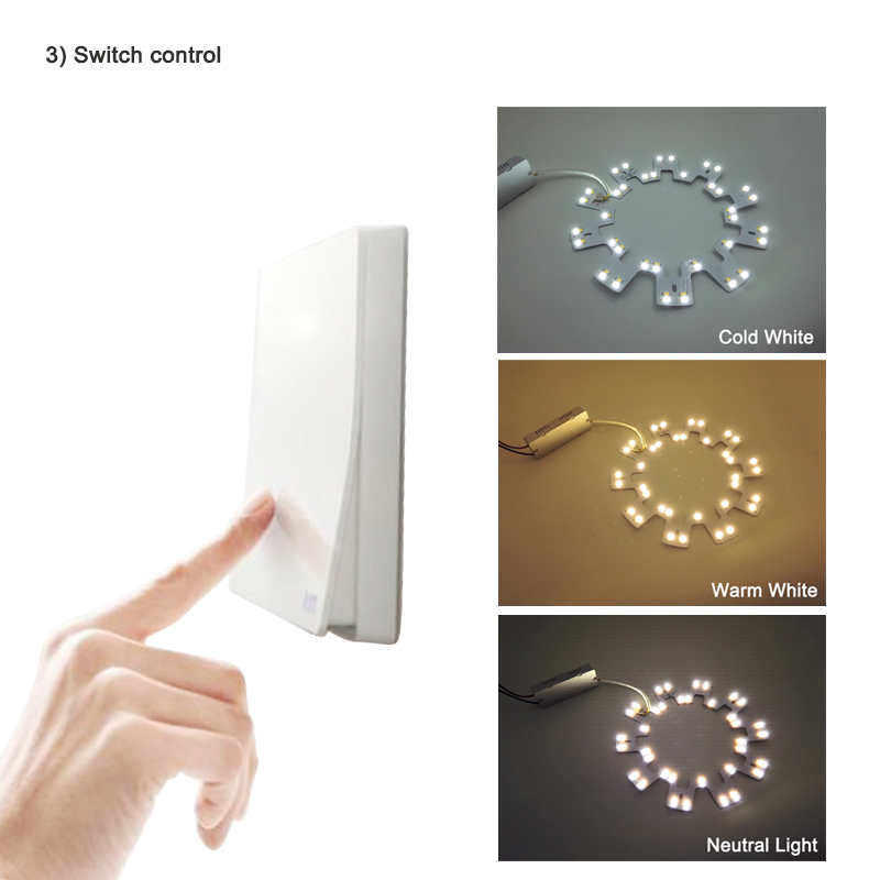 Smart 2.4G Deckenleuchter LED 5730 SMD Chip Ersatzlichtquelle Oberfläche mit Fernbedienung für Wohnzimmer Küche