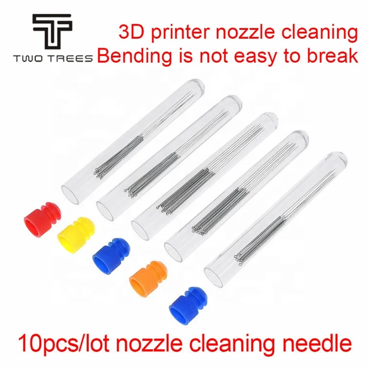 TWOTREES 3D Printer Parts Nozzle Cleaning Kit 10pcs 0.2mm 0.25mm 0.3mm 0.35mm 0.4mm Cleaner Needle For 1.75/3MM Filament