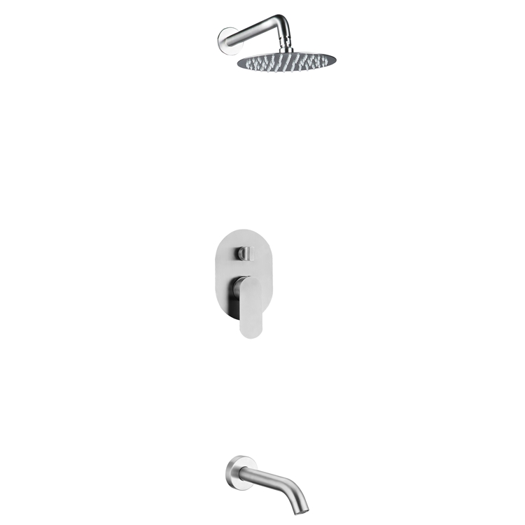 China Modern Bathroom Sanitary Ware Wall Mounted Concealed Bath And Shower Faucet Set