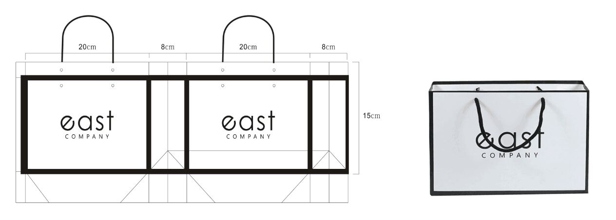 Custom Luxury Hot Foiled Silver Logo Paper Gift Shopping Bags Perso<i></i>nalized Handle Paper bags With Ribbon Bow