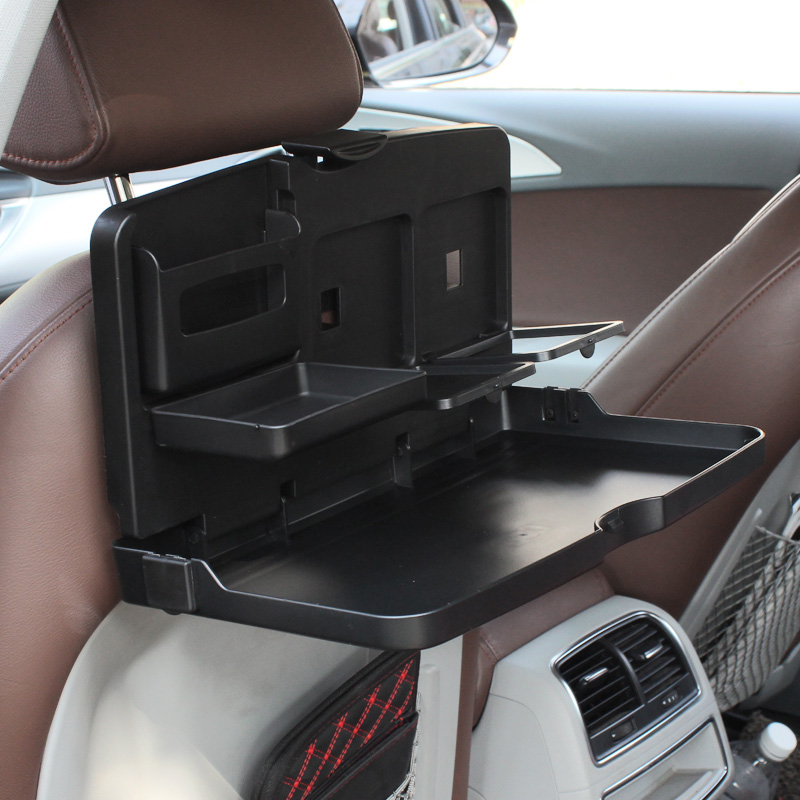 Phone drink food holder multi-functional folding seatback Car food tray