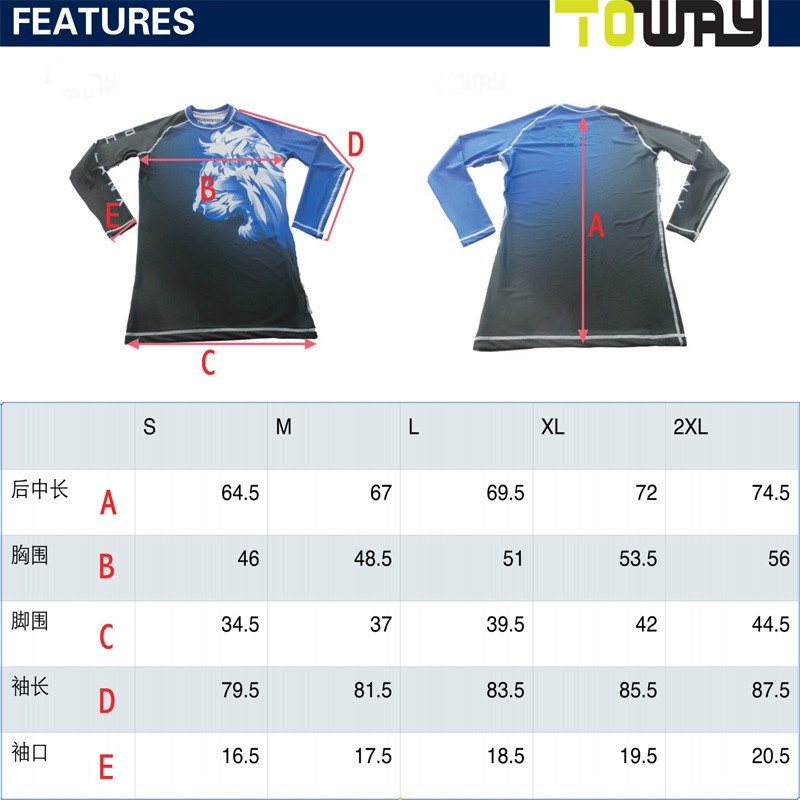 short sleeve custom printed rash guard manufacturer