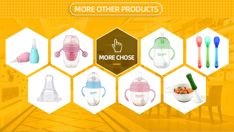 Cute handle bpa free plastic 150 ml 260 ml high quality baby feeding bottle
